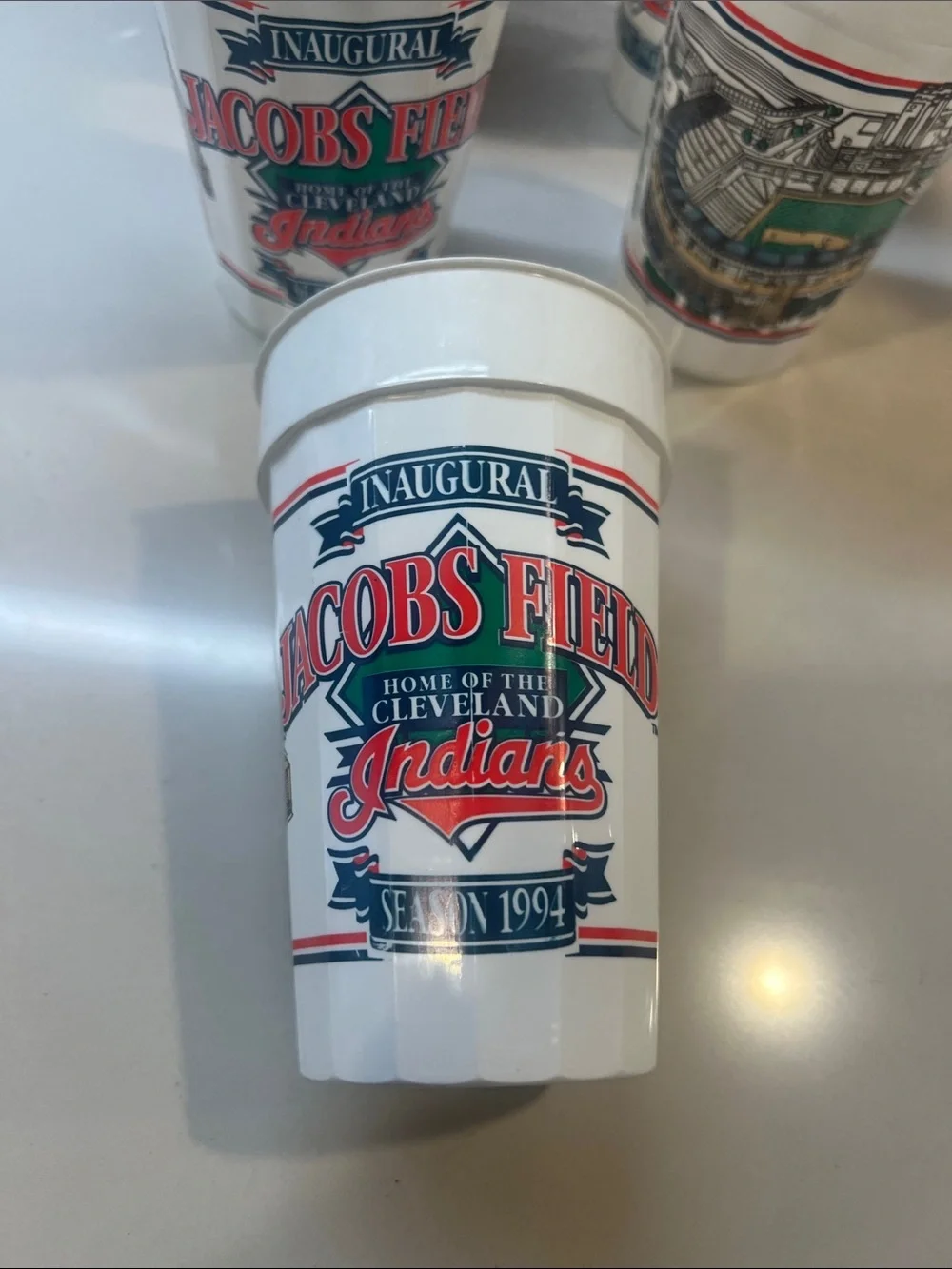 Inaugural Jacobs Field Cleveland Indians Plastic Cups - Set of 5